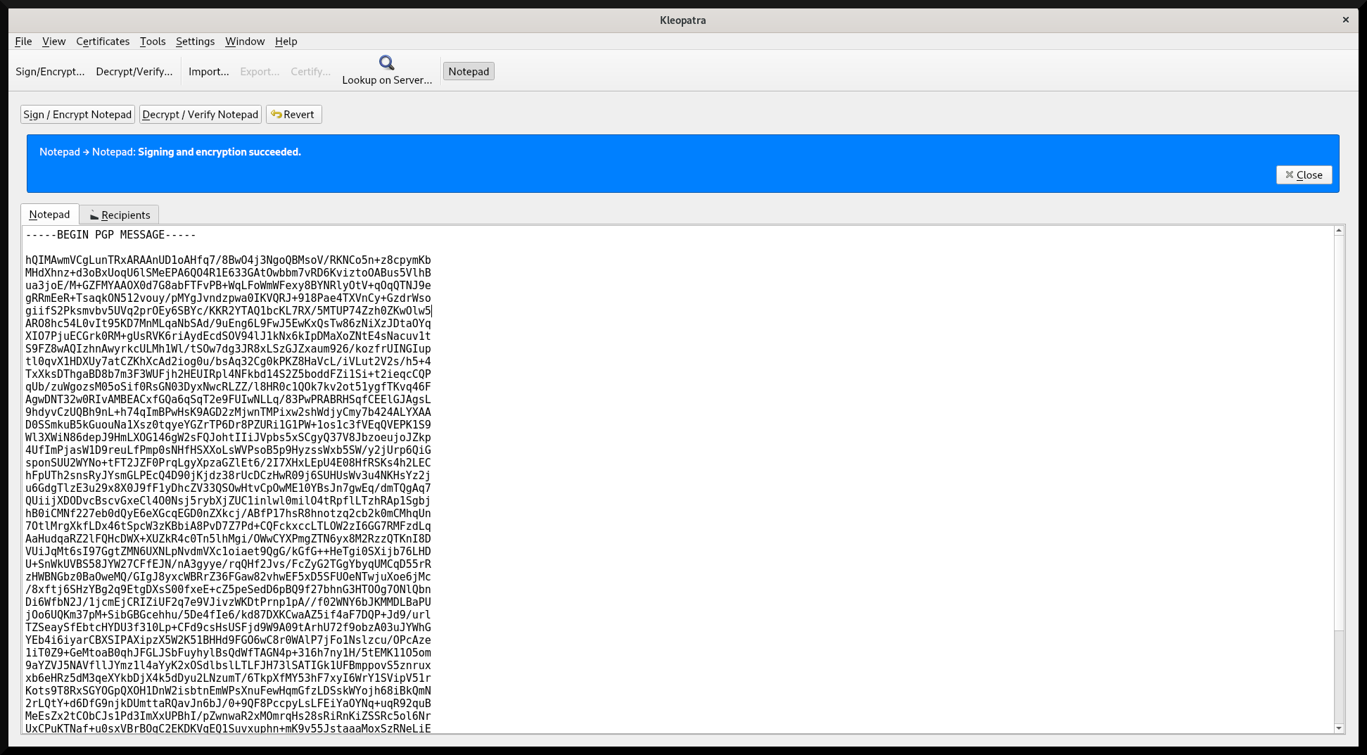 mensagem-pgp-pelo-kleopatra-encriptada-tails